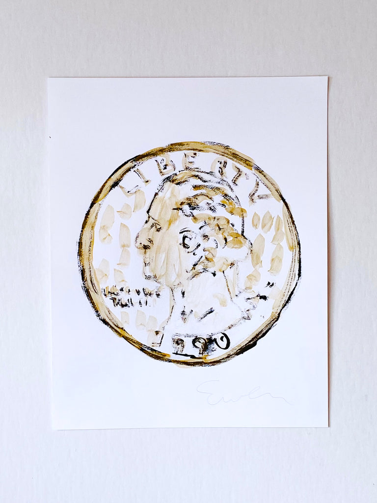 Hand Painted Multiple // George Washington Gold