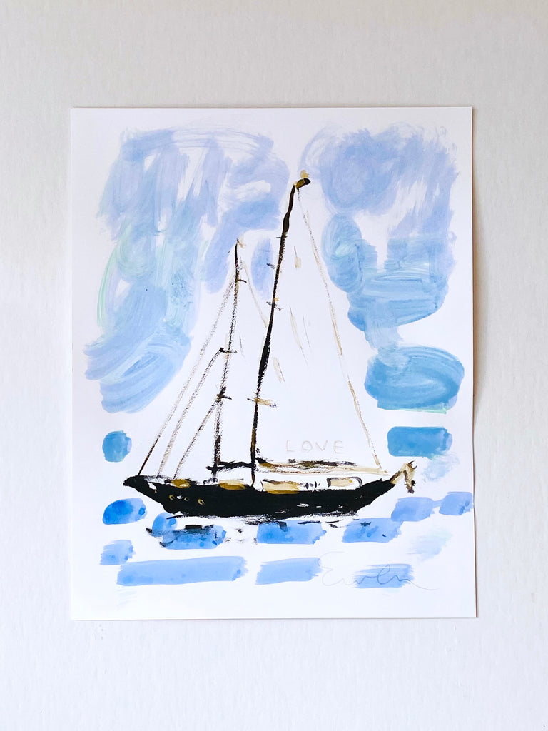 Hand Painted Multiple // Love Boat