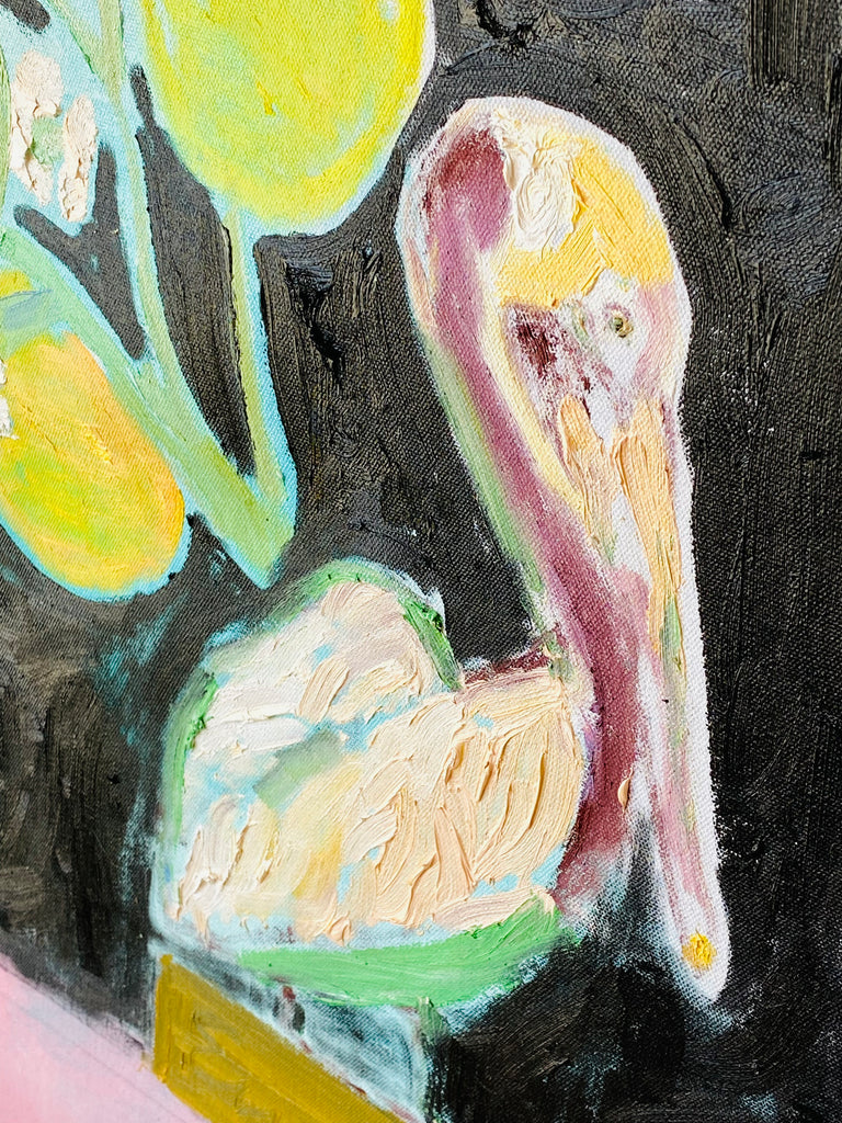 Oil Painting // Pelican Pair