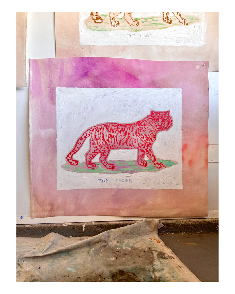 Oil Painting // The Tiger, Scarlet