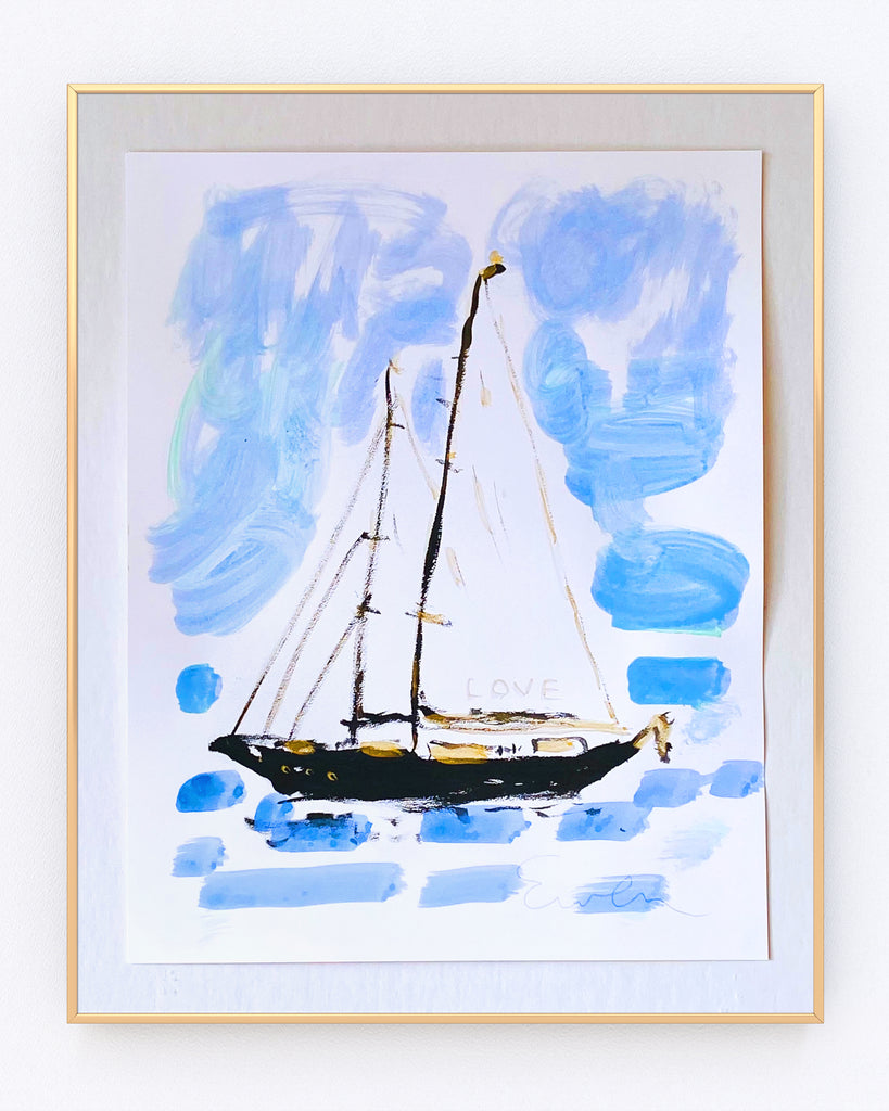 Hand Painted Multiple // Love Boat