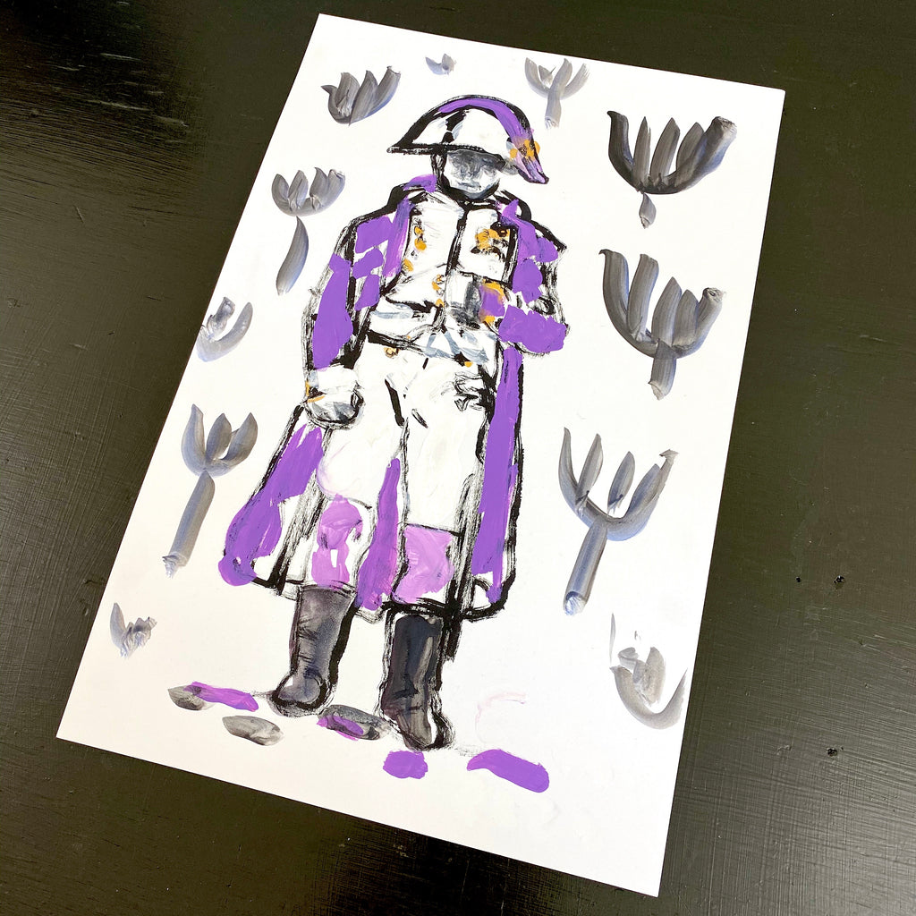 Hand Painted Multiple // Napoleon No. 4 :  Lavender & Gold